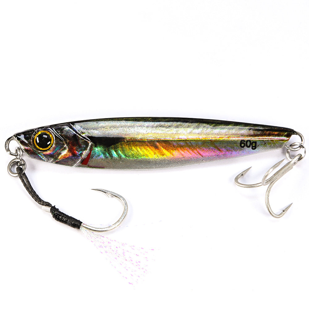 3D Metal Pencil Lure Bait - High-Quality Artificial Fishing Lure with Dual Sharp Hooks for Enhanced Catch Rate, Realistic Swimming Action, and Durable Construction for Outdoor Fishing Enthusiasts