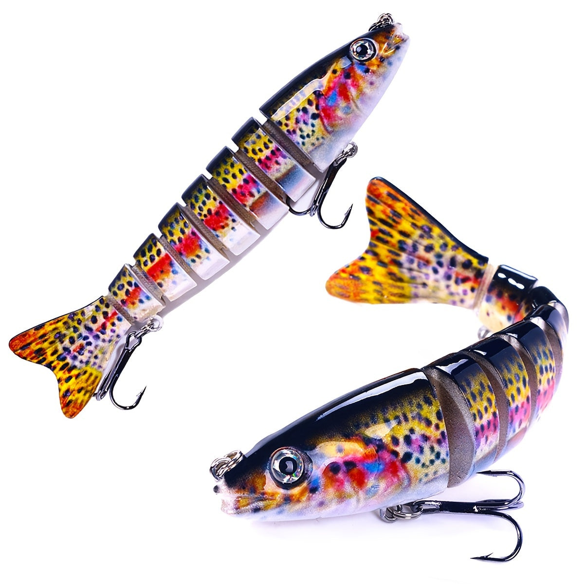 12pcs Sinking Jointed Bait Fishing Lures Box Kit - 5.04in (12.8cm) 18g - Catch More Fish!