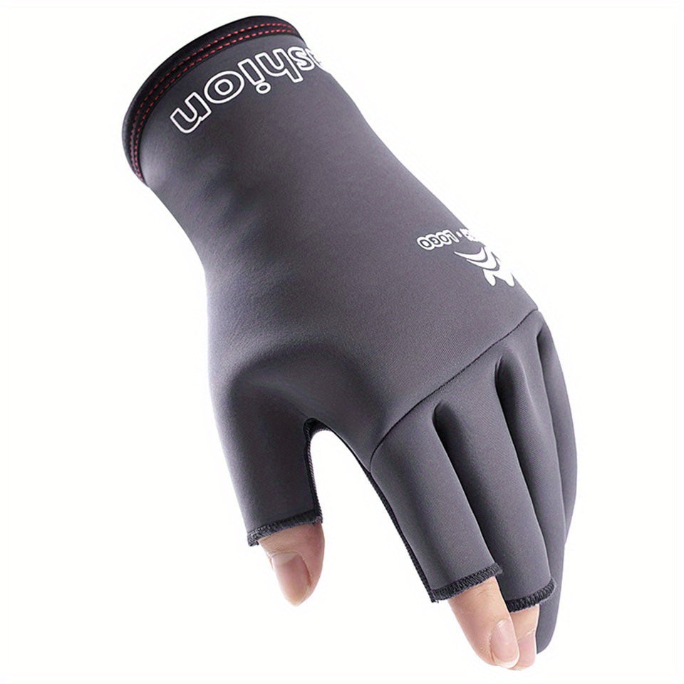 1pair Waterproof & Non-Slip Fishing Gloves - Perfect for Anglers! - For Men & Women - Suitable for Fishing & Outdoor Activities - Ideal Gift for Fishing Enthusiasts