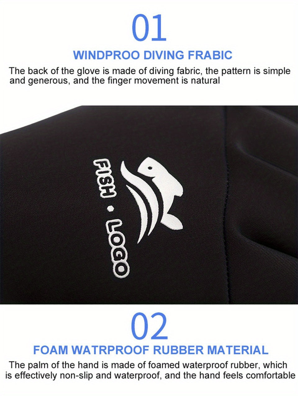 1pair Waterproof & Non-Slip Fishing Gloves - Perfect for Anglers! - For Men & Women - Suitable for Fishing & Outdoor Activities - Ideal Gift for Fishing Enthusiasts
