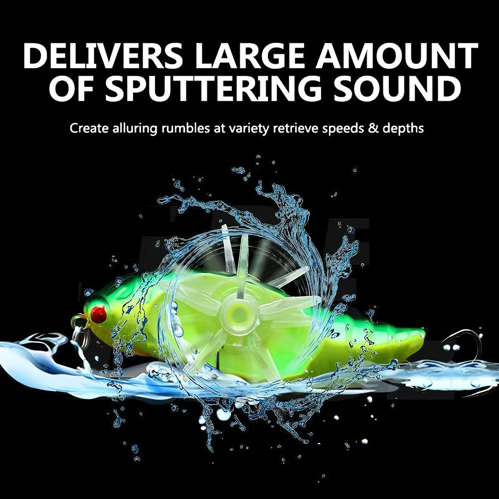 Bionic Cicada Hard Fish Lure - Spinning Fishing Bait with Propeller Treble Hook for Freshwater and Saltwater Fishing - 7.5cm/14g - Lifelike Design for Increased Catch Rates - For Anglers - Suitable for Bass, Trout, and Other