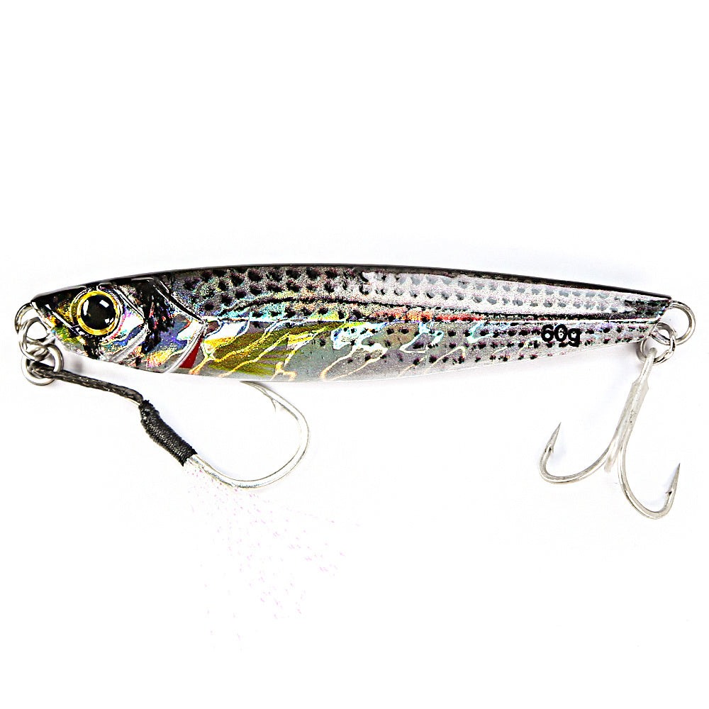 3D Metal Pencil Lure Bait - High-Quality Artificial Fishing Lure with Dual Sharp Hooks for Enhanced Catch Rate, Realistic Swimming Action, and Durable Construction for Outdoor Fishing Enthusiasts