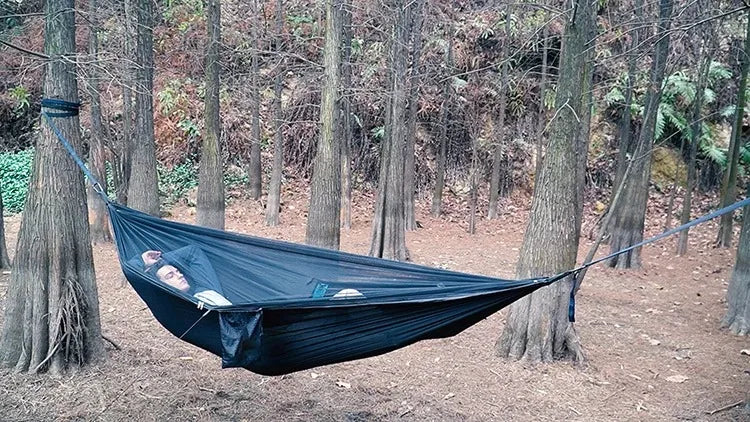 2 Person Camping Hammock with Mosquito Net, Ultralight Equipment, Swing for Adults, Hanging Hammock