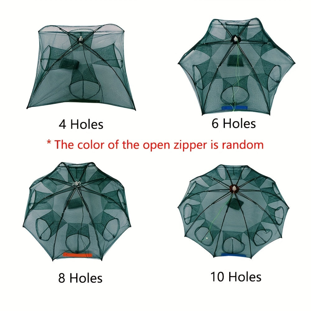 Foldable Hexagonal 1pc Umbrella Fishing Net - Catch Minnow, Crayfish, and Crabs Effortlessly!