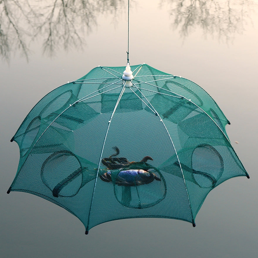 Foldable Hexagonal 1pc Umbrella Fishing Net - Catch Minnow, Crayfish, and Crabs Effortlessly!