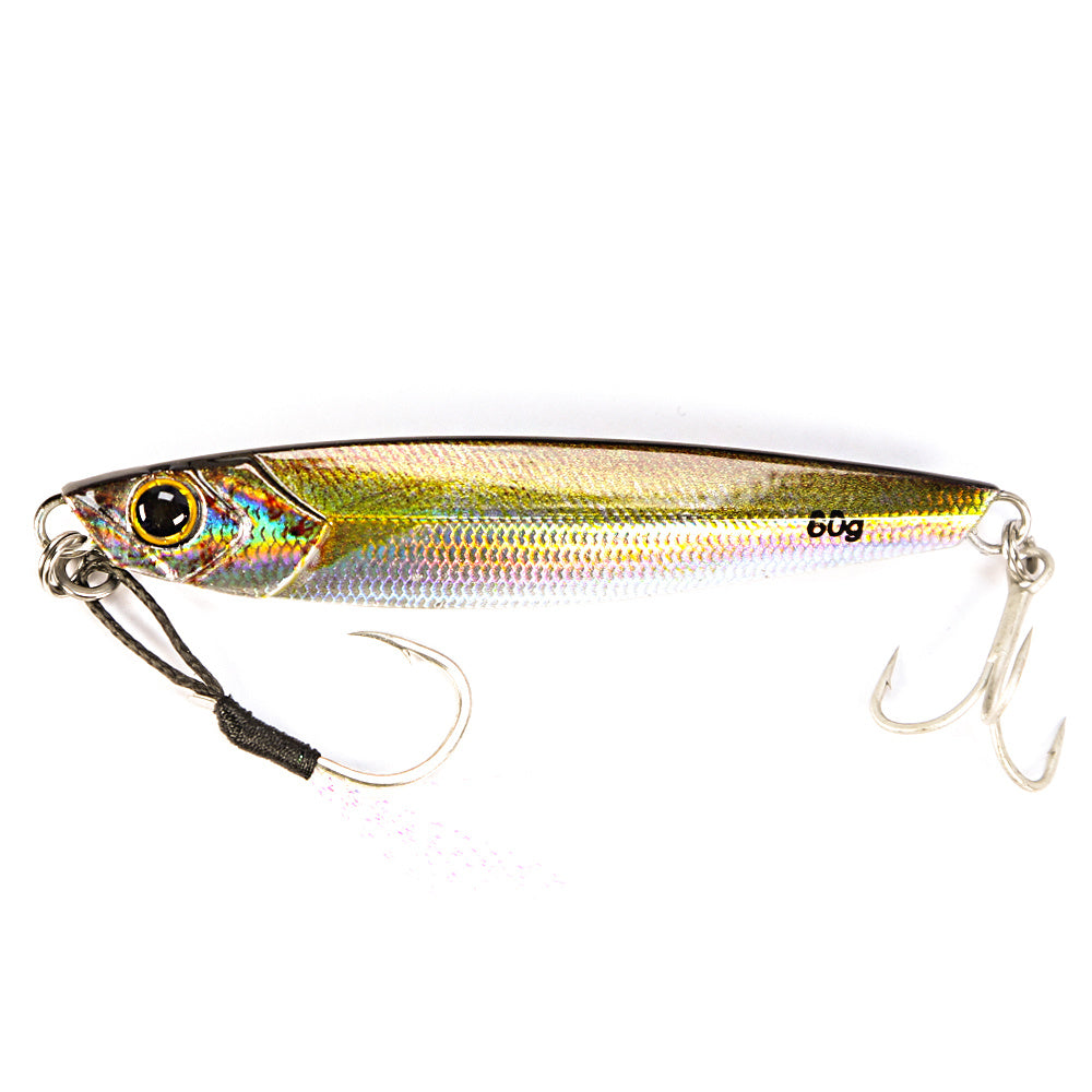 3D Metal Pencil Lure Bait - High-Quality Artificial Fishing Lure with Dual Sharp Hooks for Enhanced Catch Rate, Realistic Swimming Action, and Durable Construction for Outdoor Fishing Enthusiasts