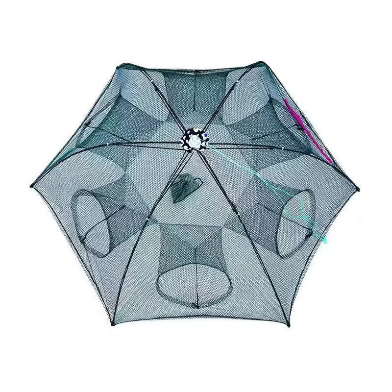 Foldable Hexagonal 1pc Umbrella Fishing Net - Catch Minnow, Crayfish, and Crabs Effortlessly!