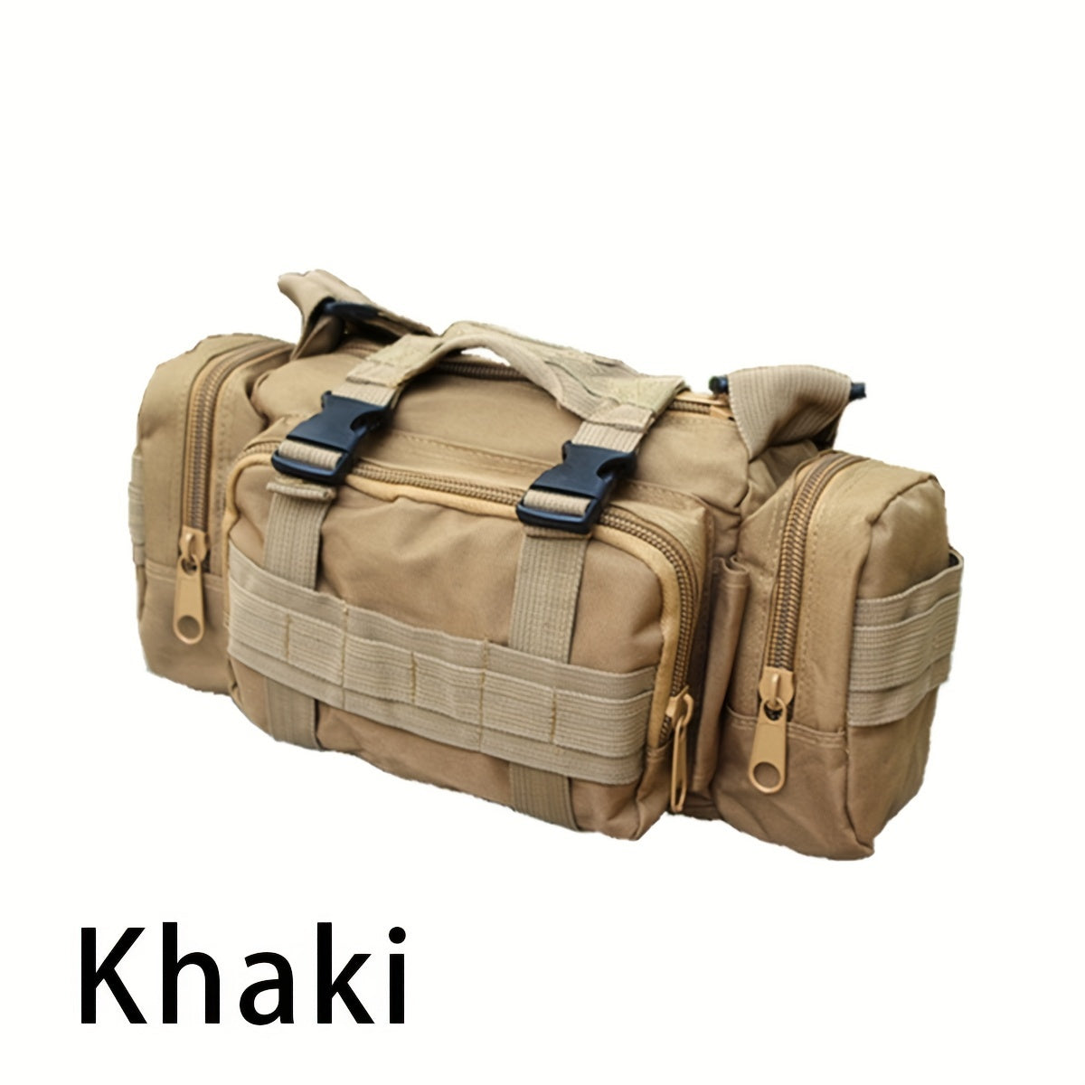 Army Green Tactical Waist Bag | Molle-Compatible, Hydrophobic, Multi-Pocket Design for Camping & Outdoor Adventures