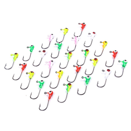 50pcs HENGJIA Vibrant Jig Head Lures - Durable & Versatile for Soft Baits & Hard Baits Fishing - Avid Anglers Must-Have Collection!