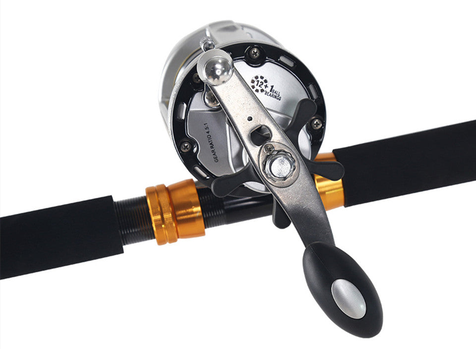2-Section Trolling Rod - Big Game Saltwater Slow Jigging Fishing Rod for Grouper, 80-180lbs/100-200lbs, 165cm/5.4ft Length