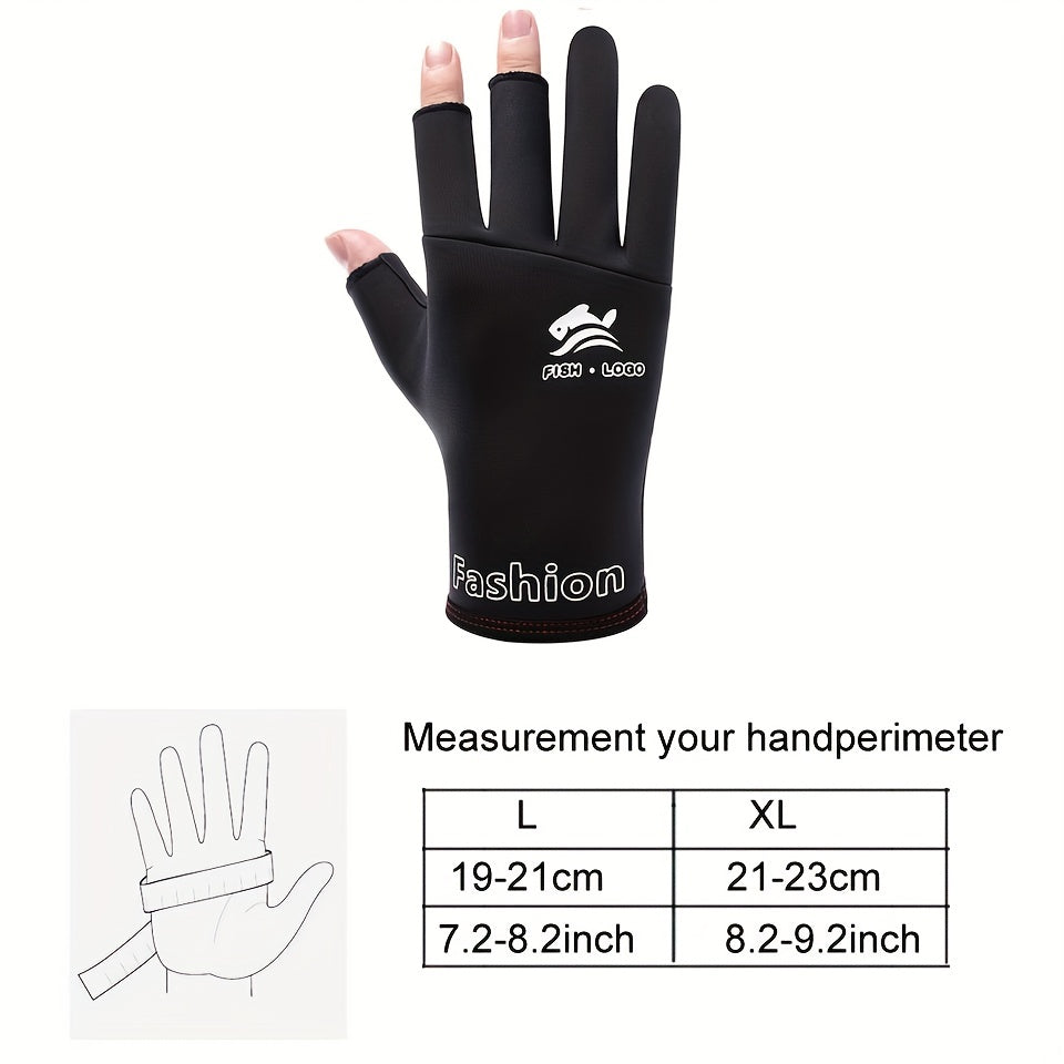 1pair Waterproof & Non-Slip Fishing Gloves - Perfect for Anglers! -  For Men & Women - Suitable for Fishing & Outdoor Activities - Ideal Gift for Fishing Enthusiasts