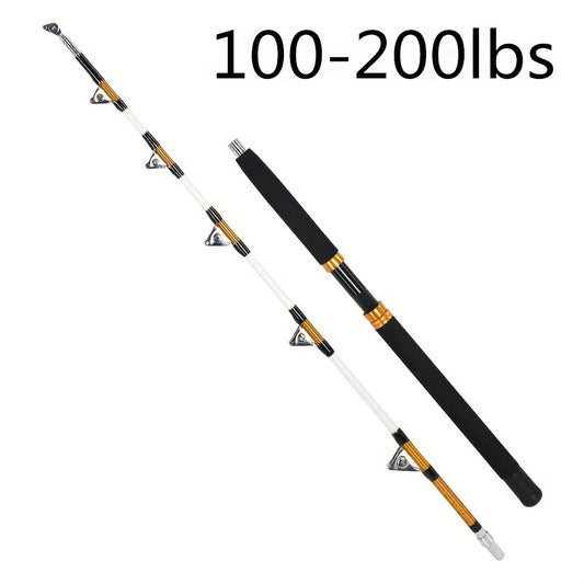 2-Section Trolling Rod - Big Game Saltwater Slow Jigging Fishing Rod for Grouper, 80-180lbs/100-200lbs, 165cm/5.4ft Length