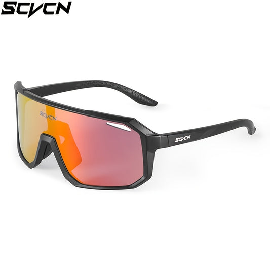 SCVCN 1 Lens Bike Glasses For Men And Women - Ideal For Cycling, Running, Golf, Fishing, And More