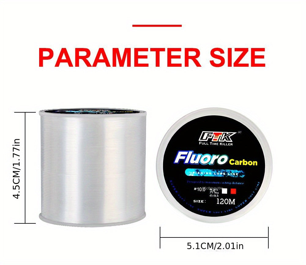4724.41inch Micro Fluorocarbon Coating Nylon Monofilament Carp Fishing Line 0.20mm-0.60mm 7.15LB-45LB Carbon Fiber Leader Line Fishing Lure Wire Sinking Carp Line