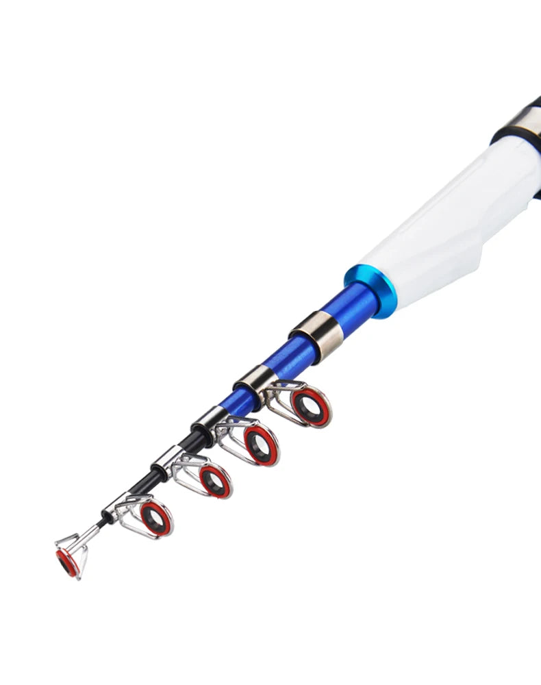 DEUKIO Mini Fishing Pole Kits With Short Telescopic Fishing Rod And Spinning Reel Baits Travel Pole Set for Beginner Children