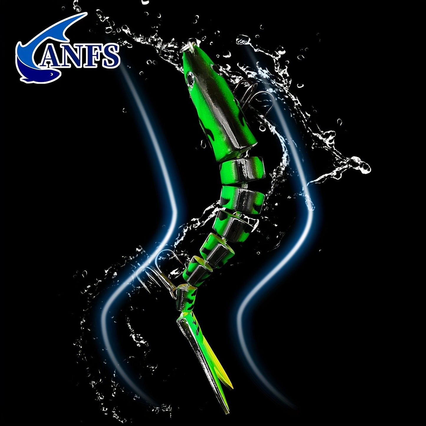 Multi-Jointed Swimbait Crank Bait - Slow Sinking Bionic Artificial Bait for Freshwater and Saltwater Trout and Bass Fishing - 10g/13.5cm - Includes Fishing Accessories