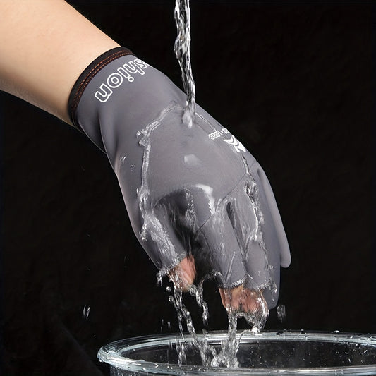 1pair Waterproof & Non-Slip Fishing Gloves - Perfect for Anglers! -  For Men & Women - Suitable for Fishing & Outdoor Activities - Ideal Gift for Fishing Enthusiasts