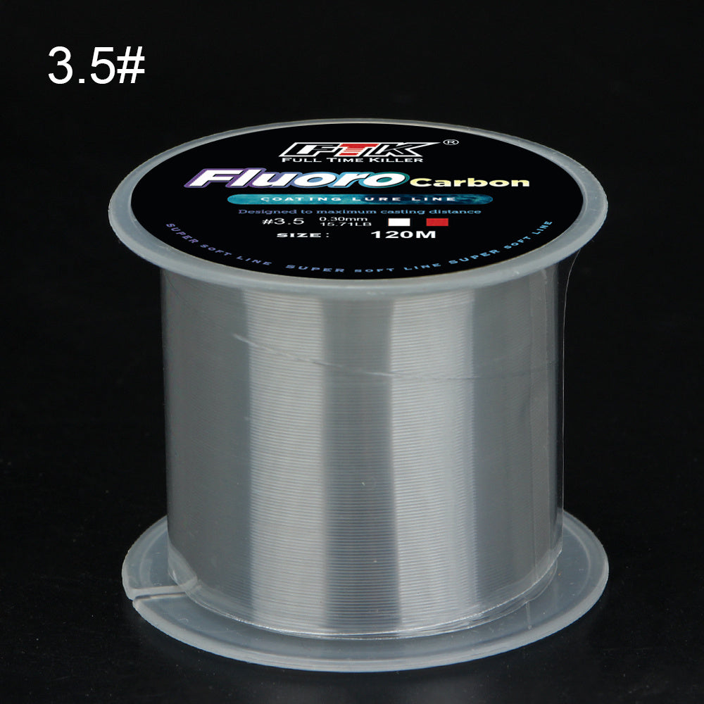 4724.41inch Micro Fluorocarbon Coating Nylon Monofilament Carp Fishing Line 0.20mm-0.60mm 7.15LB-45LB Carbon Fiber Leader Line Fishing Lure Wire Sinking Carp Line